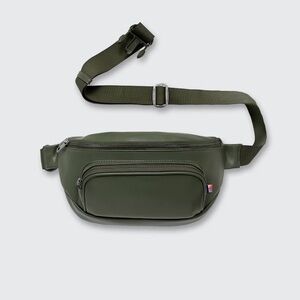 Kibou leather fanny pack (olive)